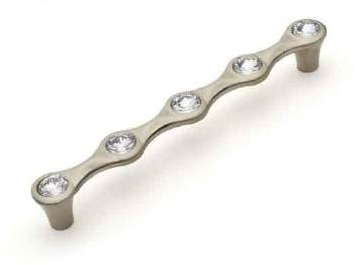 Мебельная ручка-скоба со стразами TL 11.10436-TL 11.10441